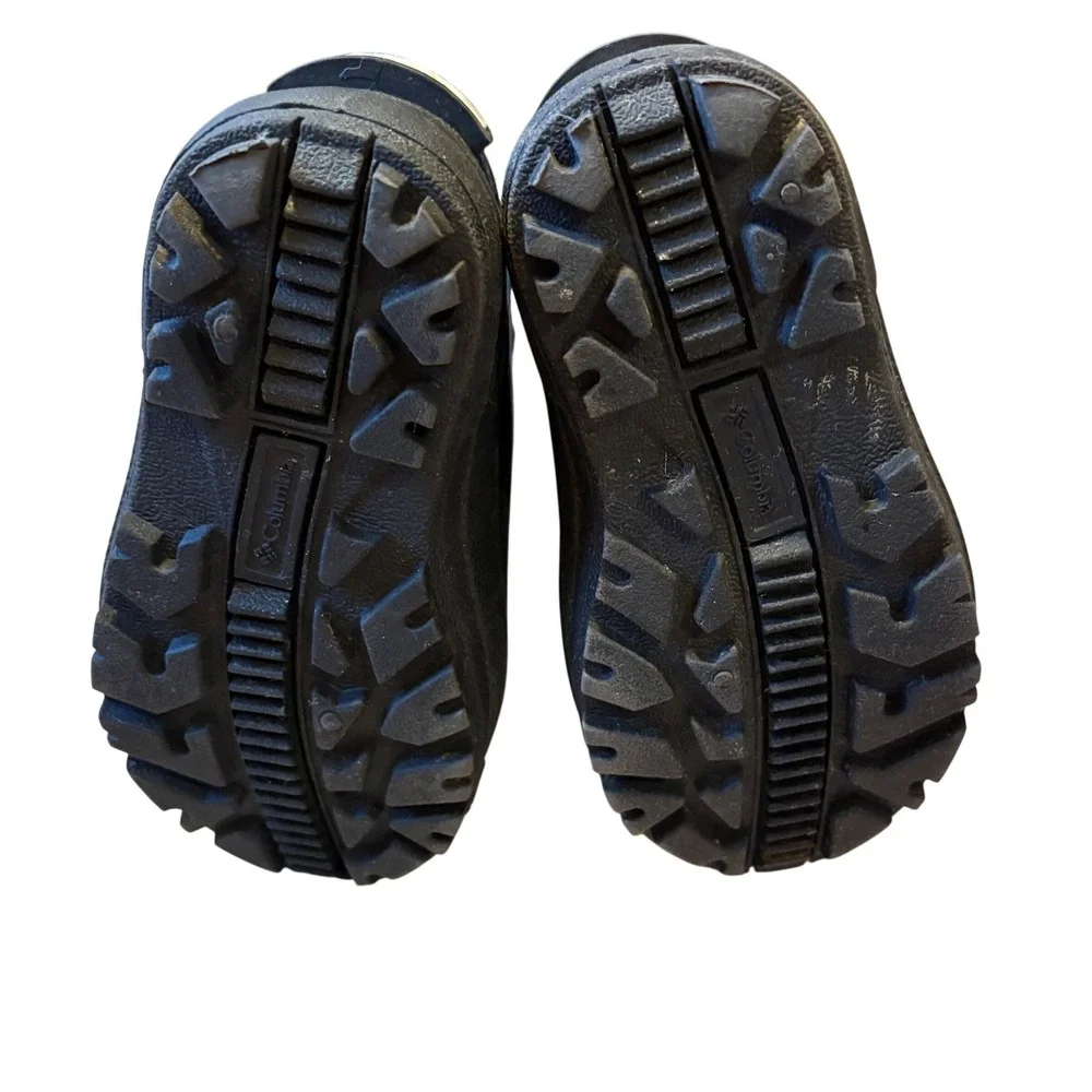 Columbia Kids Waterproof Winter Snow‎ Boots Size 8 Blue Camo Youth